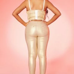 Promo ❤️ WOMENS PANTS STARGIRL PANT-GOLD Best Seller 😍 14 WOMENS PANTS STARGIRL PANT-GOLD Best Seller