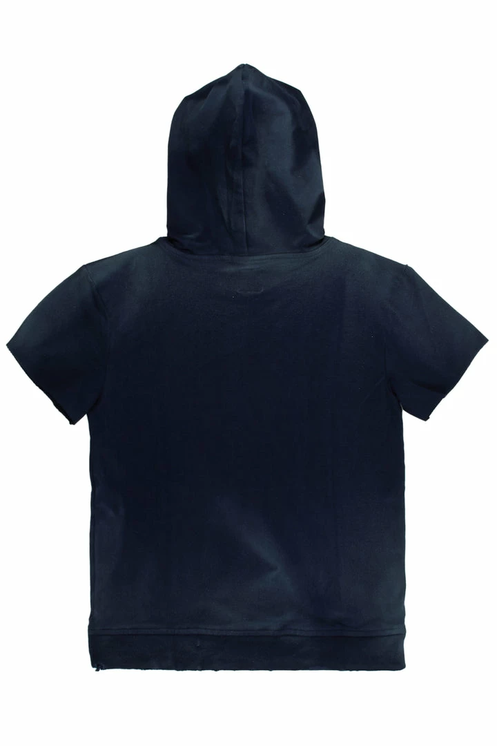 Deals 🔥 MENS HOODIES & SWEATSHIRTS STORMY SHORT SLEEVE HOODIE-NAVY 🌟 3 MENS HOODIES & SWEATSHIRTS STORMY SHORT SLEEVE HOODIE-NAVY