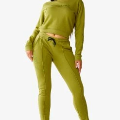 WOMENS TRACK SETS AVIVA JOGGER SET - OLIVE
