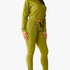 WOMENS TRACK SETS AVIVA JOGGER SET - OLIVE
