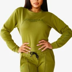 WOMENS TRACK SETS AVIVA JOGGER SET - OLIVE