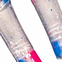 MENS JEANS SABLE PRINTED JEAN-BLUE