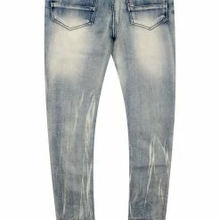 MENS JEANS Denim SAGE GRAPHIC PRINT JEAN-TEAL