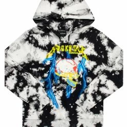 MENS HOODIES & SWEATSHIRTS SAGE PRINTED HOODIE-BLACK