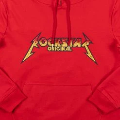 MENS HOODIES & SWEATSHIRTS Slick Crystal Hoodie (Red) Tops