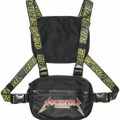 MENS ACCESSORIES SLICK CHEST BAG-BLACK