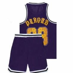 MENS SHORT SETS THORIAS JERSEY/SHORT SET-PURPLE Track Sets