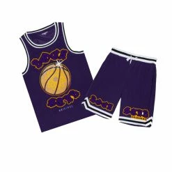 MENS SHORT SETS THORIAS JERSEY/SHORT SET-PURPLE Track Sets