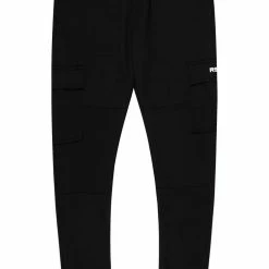 MENS PANTS TITAN GRAPHIC TRACKPANT-BLACK