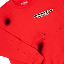 MENS TRACK SETS TOPPER PAINTER CREWNECK TRACK SET-RED