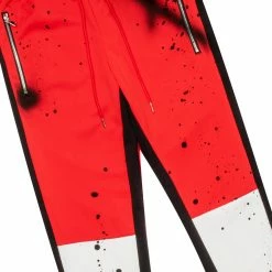 MENS TRACK SETS TOPPER PAINTER CREWNECK TRACK SET-RED