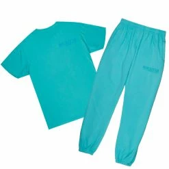 MENS TRACK SETS DIMITRI T-SHIRT/TRACKPANT SET-AQUA