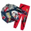 MENS TRACK SETS ROMAN DENIM JACKET/TRACKPANT SET-RED
