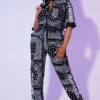 WOMENS ROMPERS & JUMPSUITS TUPAC DENIM JUMPSUIT-BLACK Best Seller