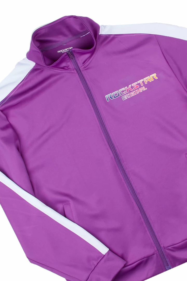 Budget 🔥 MENS TRACK SETS TURE ZIPPER JACKET TRACK SET-PURPLE 🔥 2 MENS TRACK SETS TURE ZIPPER JACKET TRACK SET-PURPLE