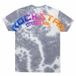 MENS TEES TURE TIE DYE T-SHIRT-BLACK Tops