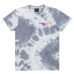 MENS TEES TURE TIE DYE T-SHIRT-BLACK Tops