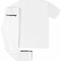 MENS TRACK SETS TATUM T-SHIRT TRACK SET- WHT