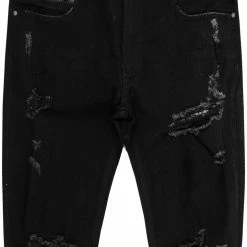 MENS JEANS TOVI OMBRE JEAN- BLACK/YELLOW Denim