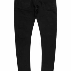 MENS JEANS TOVI OMBRE JEAN- BLACK/YELLOW Denim