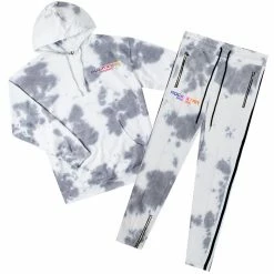 MENS TRACK SETS TURE HOODIE TRACK SET-BLACK