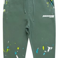 MENS PANTS Track Sets TYRO DISTRESS PAINTER JOGGER- ALPINE