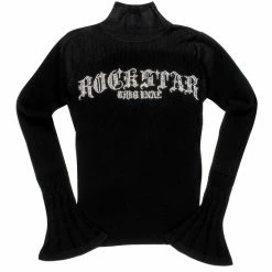 WOMENS HOODIES & SWEATSHIRTS Best Seller VERGE KNIT TOP-BLACK