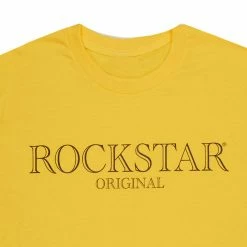 MENS TEES Tops VICARIO GRAPHIC T-SHIRT-NEON YELLOW