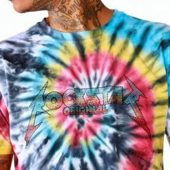 MENS SHORT SETS Track Sets VONHAM TIE DYE SHORT SET- BLK MULTI