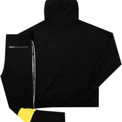 MENS TRACK SETS VAUGHN HOODIE TRACK SET-BLACK/YELLOW