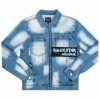 MENS DENIM JACKETS PANY PATCHWORK DENIM JACKET-BLUE