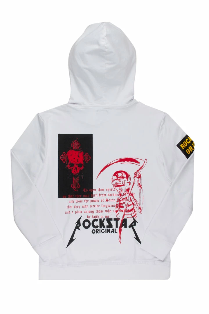 Hot Sale 👍 MENS HOODIES & SWEATSHIRTS WILLARD GRAPHIC HOODIE-WHITE ✨ 3 MENS HOODIES & SWEATSHIRTS WILLARD GRAPHIC HOODIE-WHITE