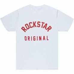 MENS TEES WREX GRAPHIC T-SHIRT-WHITE Tops