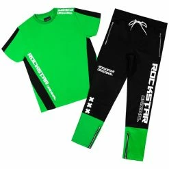 Hot Sale 🔔 BOYS TRACK SETS KIDS WADE T-SHIRT TRACK SET- GREEN New Arrivals 🥰 8 BOYS TRACK SETS KIDS WADE T-SHIRT TRACK SET- GREEN New Arrivals