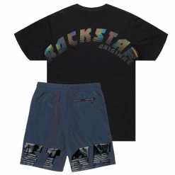 MENS SHORT SETS XADRIAN SHORT SET-BLACK