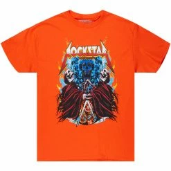 MENS TEES XENNON PRINTED T-SHIRT-ORANGE