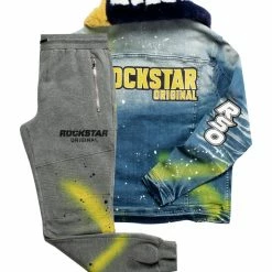 Coupon π MENS TRACK SETS CARMELO DENIM JACKET/TRACKPANT SET-NAVY/YELLOW β 13 MENS TRACK SETS CARMELO DENIM JACKET/TRACKPANT SET-NAVY/YELLOW