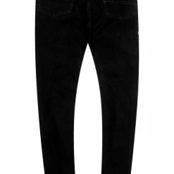 MENS JEANS YORK PRINTED JEAN-BLACK/PINK Denim