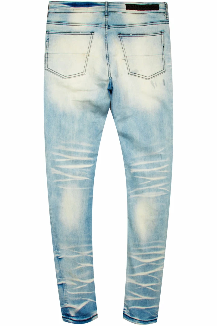 Cheapest 🎁 MENS 👖 JEANS Denim YORK PRINTED JEAN-BLUE ✨ 3 MENS JEANS Denim YORK PRINTED JEAN-BLUE