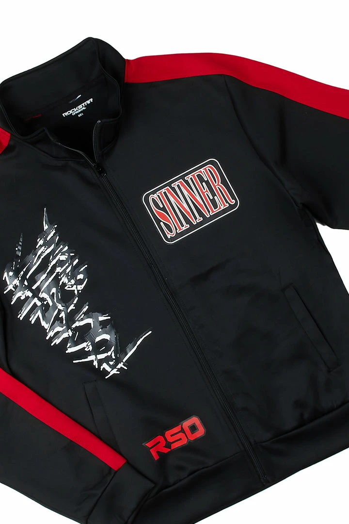 Best Sale 🔔 MENS TRACK SETS ZALEN GRAPHIC TRACK SET-BLACK/RED ✨ 2 MENS TRACK SETS ZALEN GRAPHIC TRACK SET-BLACK/RED