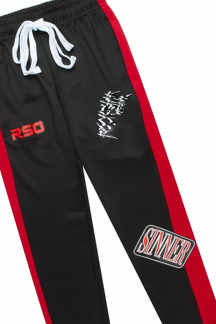 Best Sale 🔔 MENS TRACK SETS ZALEN GRAPHIC TRACK SET-BLACK/RED ✨ 3 MENS TRACK SETS ZALEN GRAPHIC TRACK SET-BLACK/RED