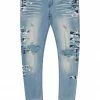 MENS JEANS ZAYDEN 5 POCKET PAINTER JEAN-NAVY