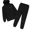 MENS TRACK SETS ZED HOODIE TRACK SET-BLACK
