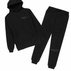 MENS TRACK SETS ZED HOODIE TRACK SET-BLACK