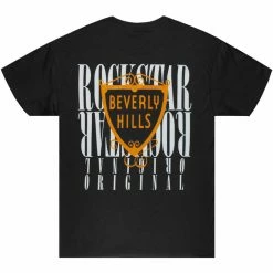 MENS TEES Tops ZEDPLIN GRAPHIC T-SHIRT-BLACK