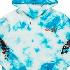 MENS HOODIES & SWEATSHIRTS Zayden Tye Dye Hoodie (Blue) Tops