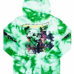 MENS HOODIES & SWEATSHIRTS Tops ZAYDEN TIE DYE HOODIE- GREEN