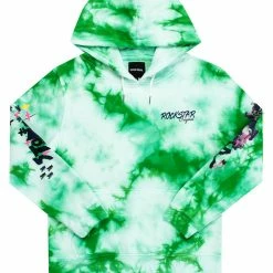 MENS HOODIES & SWEATSHIRTS Tops ZAYDEN TIE DYE HOODIE- GREEN