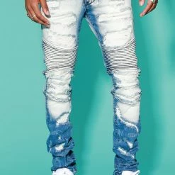 MENS JEANS BRENNON SIGNATURE BIKER JEAN Denim