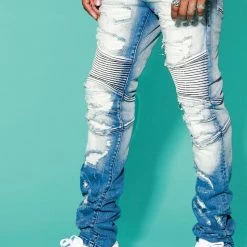 MENS JEANS BRENNON SIGNATURE BIKER JEAN Denim